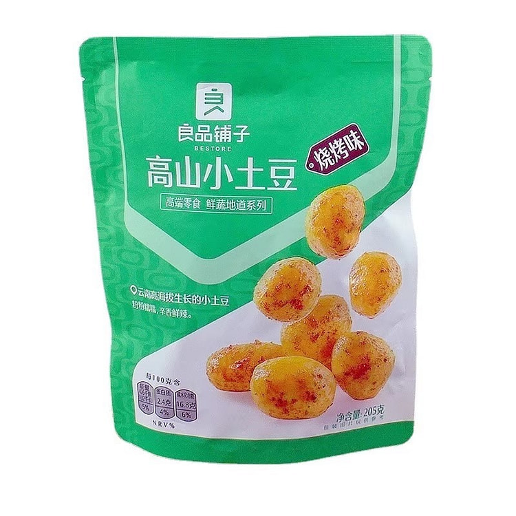 良品铺子 烧烤味高山小土豆205g/袋 205 克
