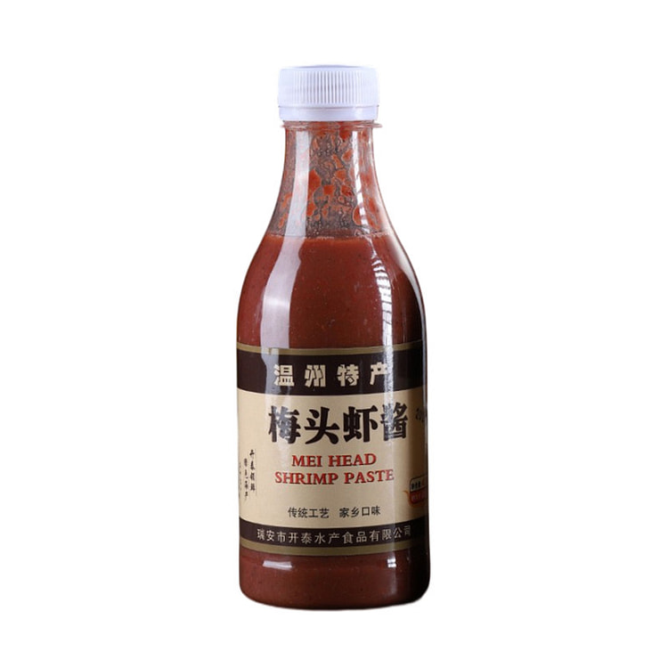 温州特产梅头虾酱虾蒸肉虾籽酱380g*1瓶