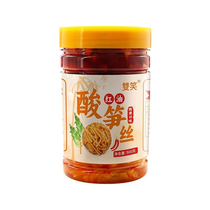 Shredded Sour Bamboo Shoots in Chili Oil 500 g