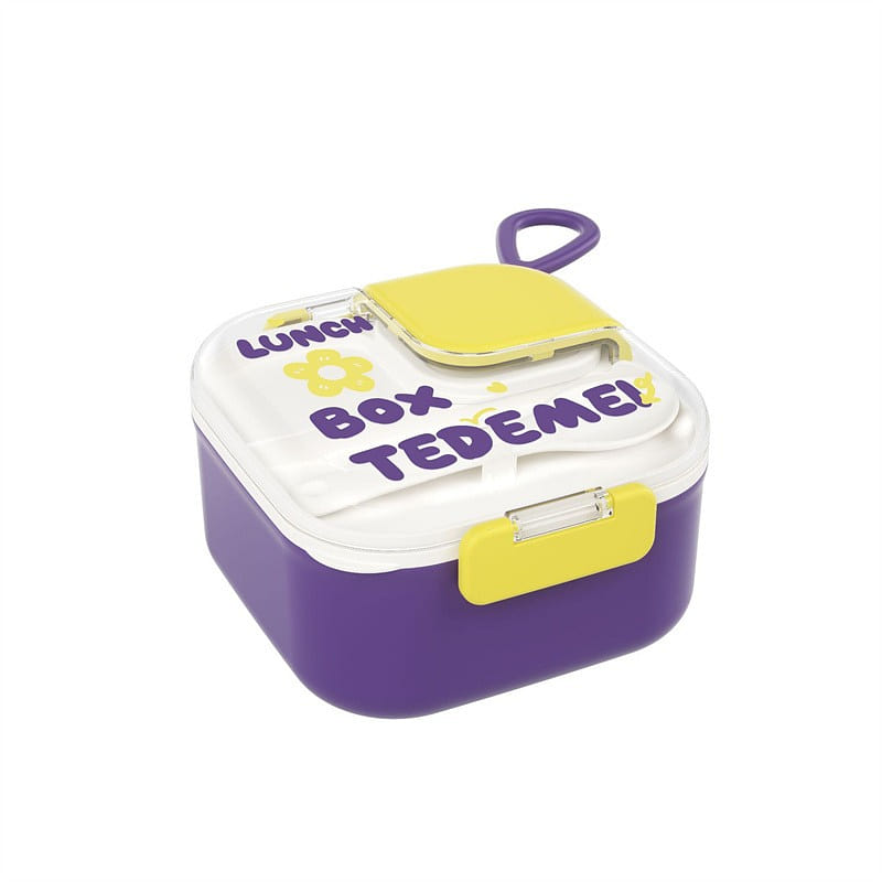 Special Demei Color Lunch Box Portable Sealed – Stainless Steel Purple 1 Pc 1 count