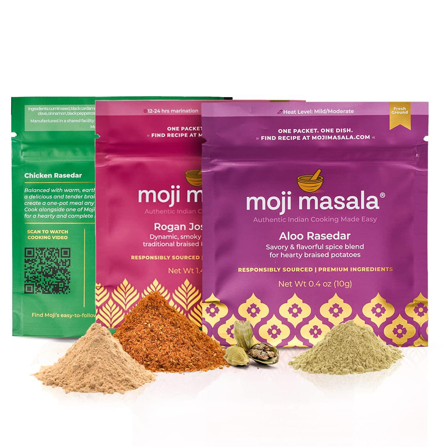 Premium Organic All Spices for Curry 3 Pack 1 each