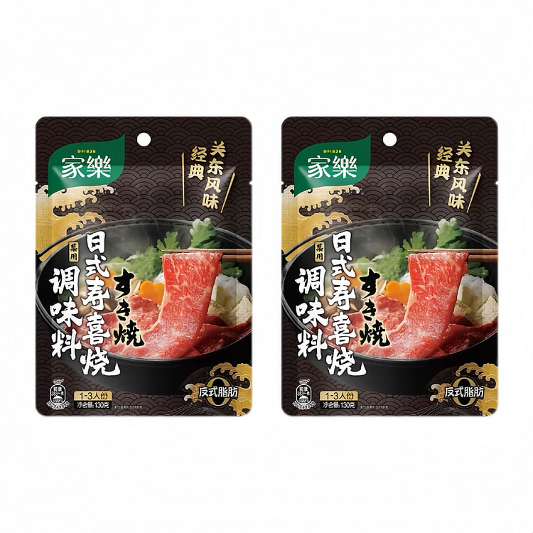 家乐低脂寿喜锅底料130g*2袋