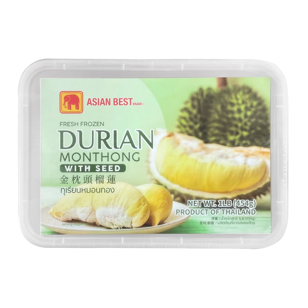 冷凍ドリアン Monthong 　　5ｐ セット sầu riêng Sầu Riêng Monthong Không Hạt, Đông Lạnh - Weee!