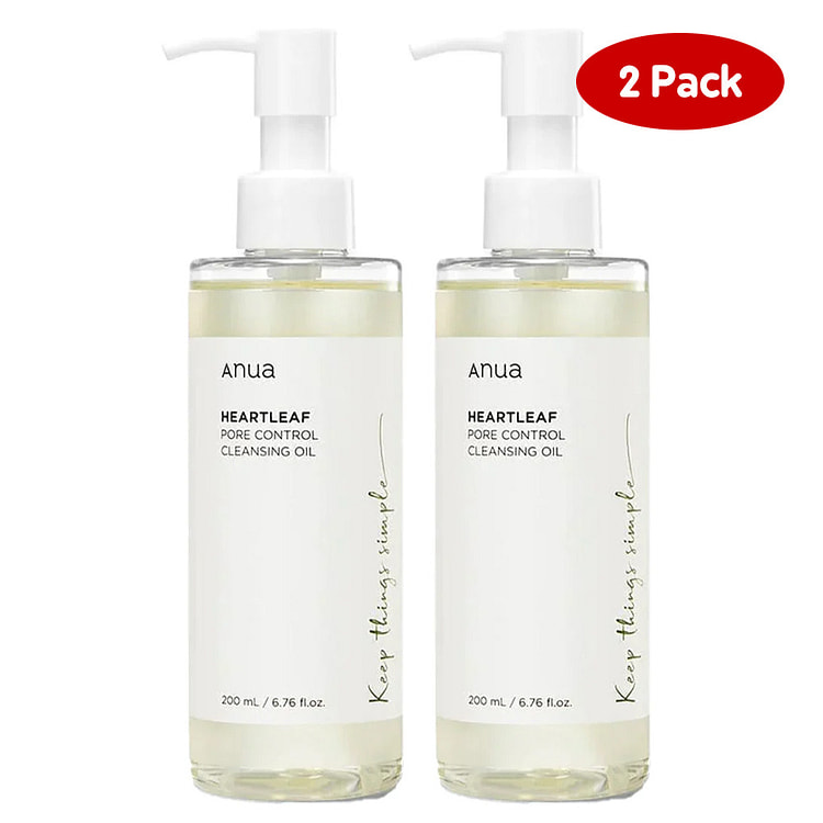 anua HeartLeaf Pore Control Cleansing Oil, 250ml (2 pack)