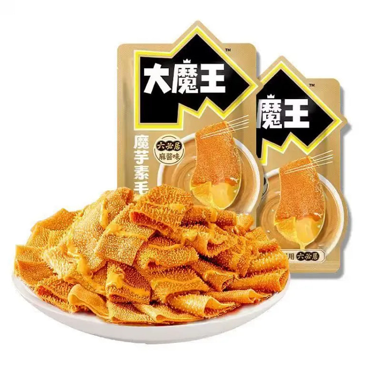 盐津铺子大魔王麻酱味素毛肚小零食180g*袋 180 克