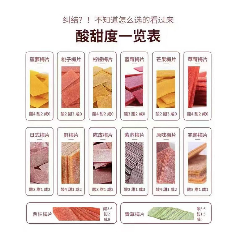 Duo Lai Mi Mei Xiang Mei Slices 12 Flavors 90g 240 g
