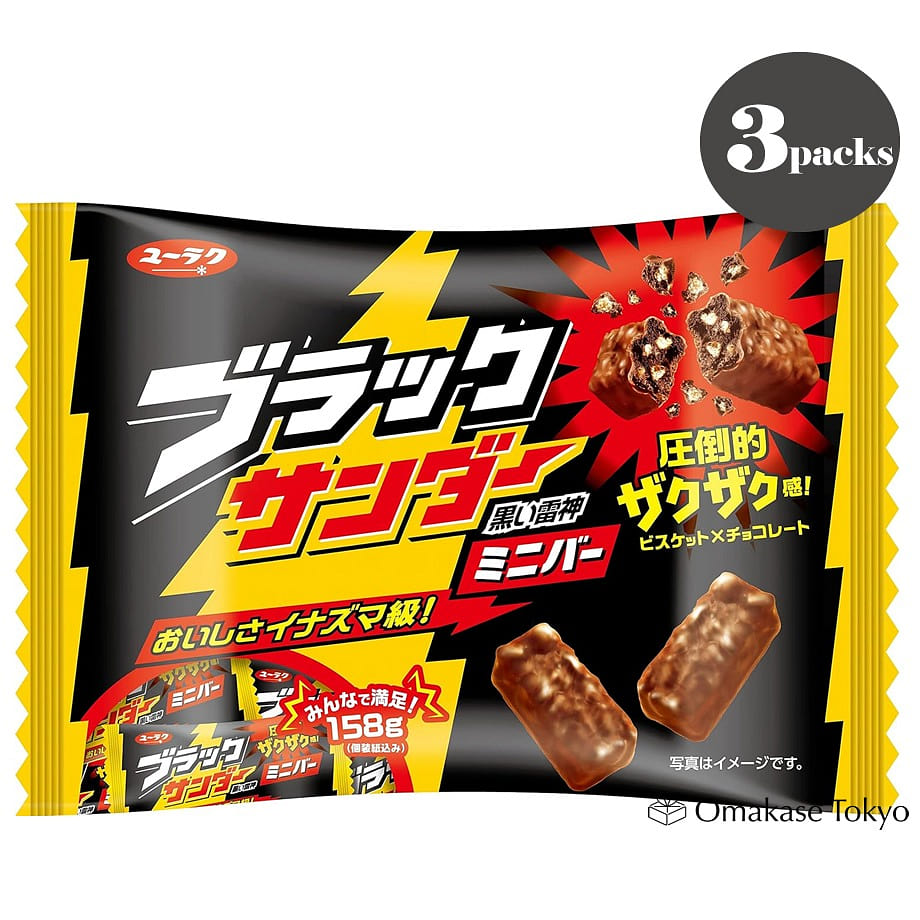 Black Thunder Mini Bar (Pack of 3) 480 グラム
