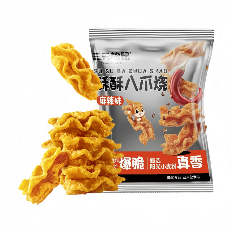 三只松鼠 八爪烧网红零食麻辣味 20g*10袋 200 克