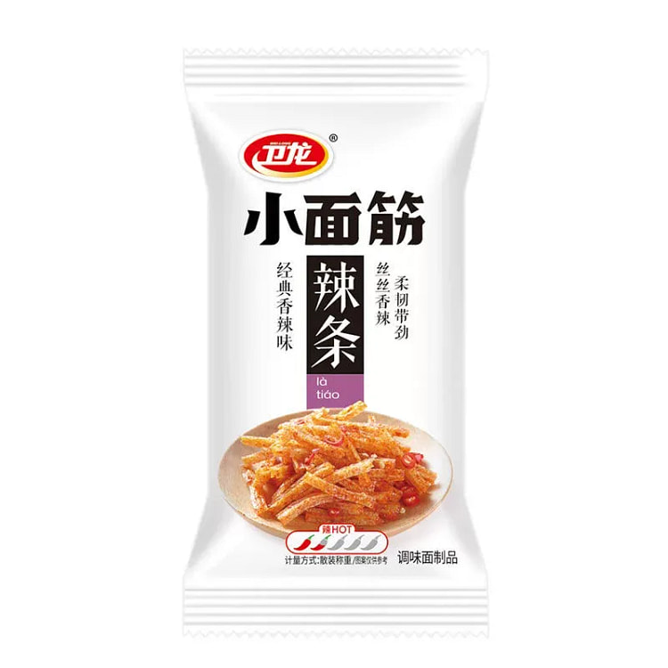卫龙 小面筋辣条 5包约120g 120 克