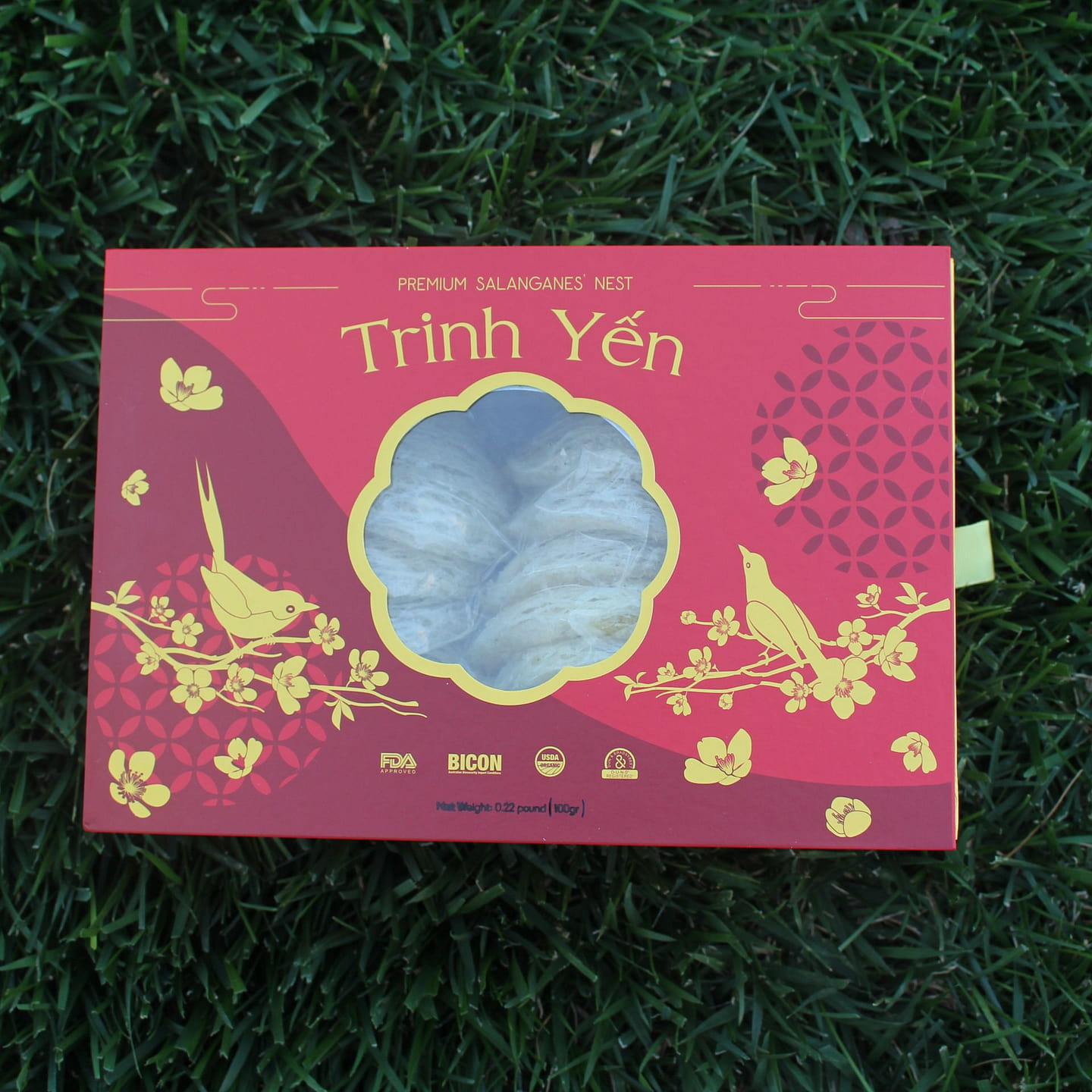 White Premium edible birds nest 100 グラム