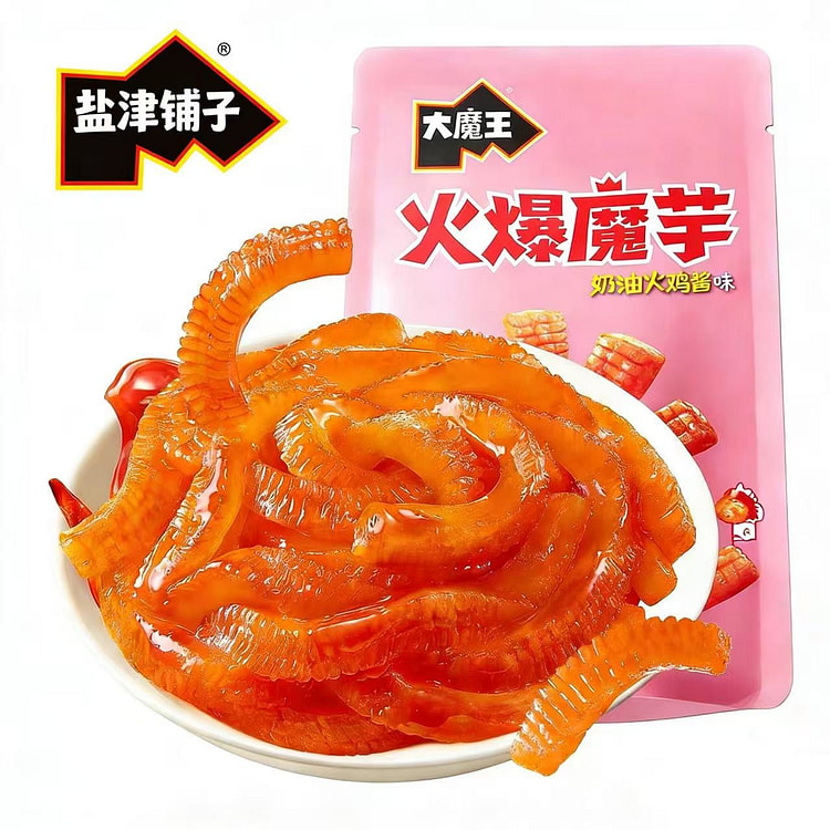 盐津铺子火爆魔芋奶油火鸡酱味魔芋爽网红解馋零食 15 克*6 包