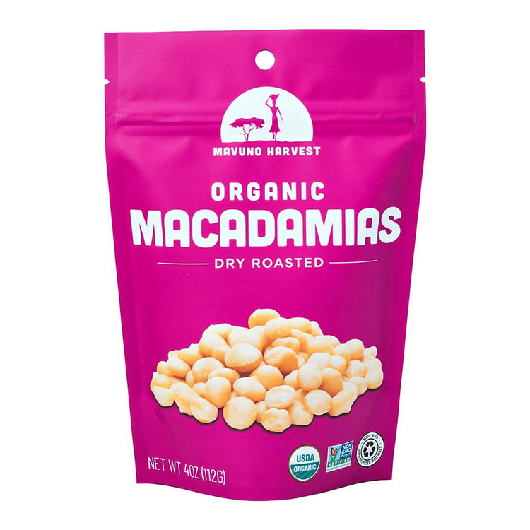 Organic Macadamias | 4 oz (6 bags)