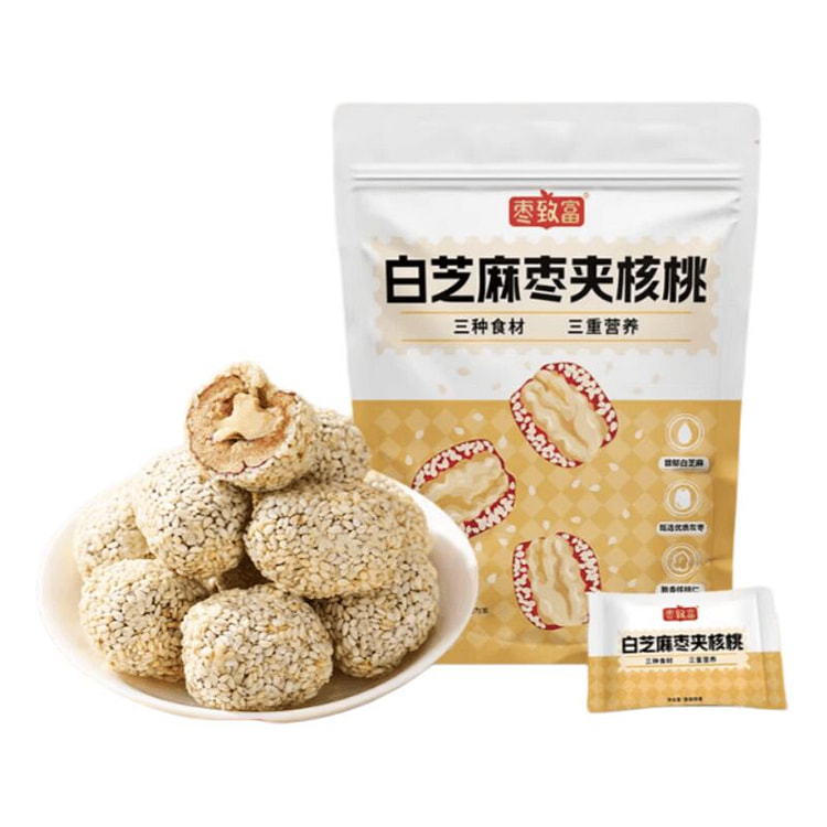 枣致富 芝麻枣夹核桃新疆特产早餐 80g*2袋 160 克