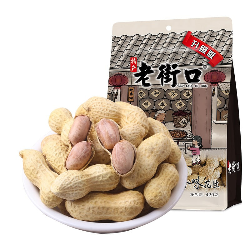 Laojiekou Garlic Peanuts 420g 420 g