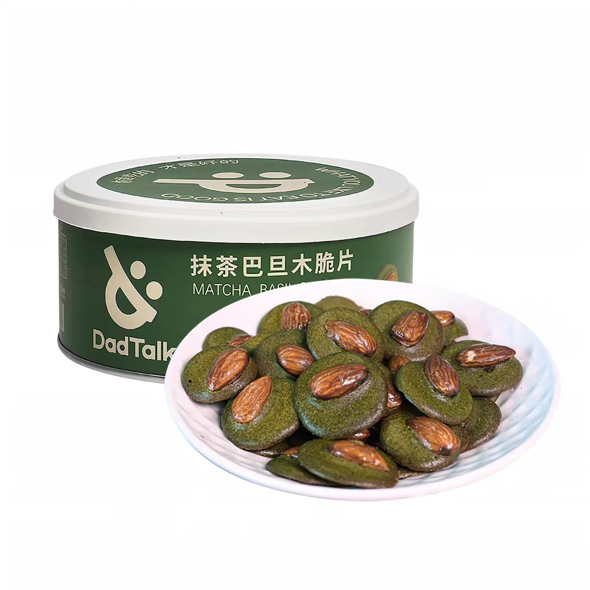 Dadtalk Matcha almonds Crispy Slices 125g 125 g - Weee!