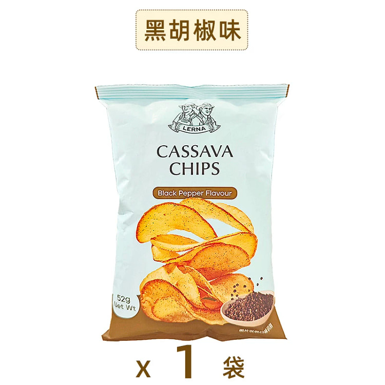 LERNA cassava slices black pepper 52g * 1 bag 52 g