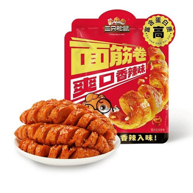 Three Squirrels Spicy Big Gluten Roll 250g 250 g