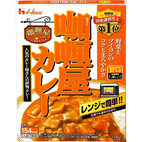 House 咖喱屋 咖喱牛肉速食拌饭料甜口 180 克