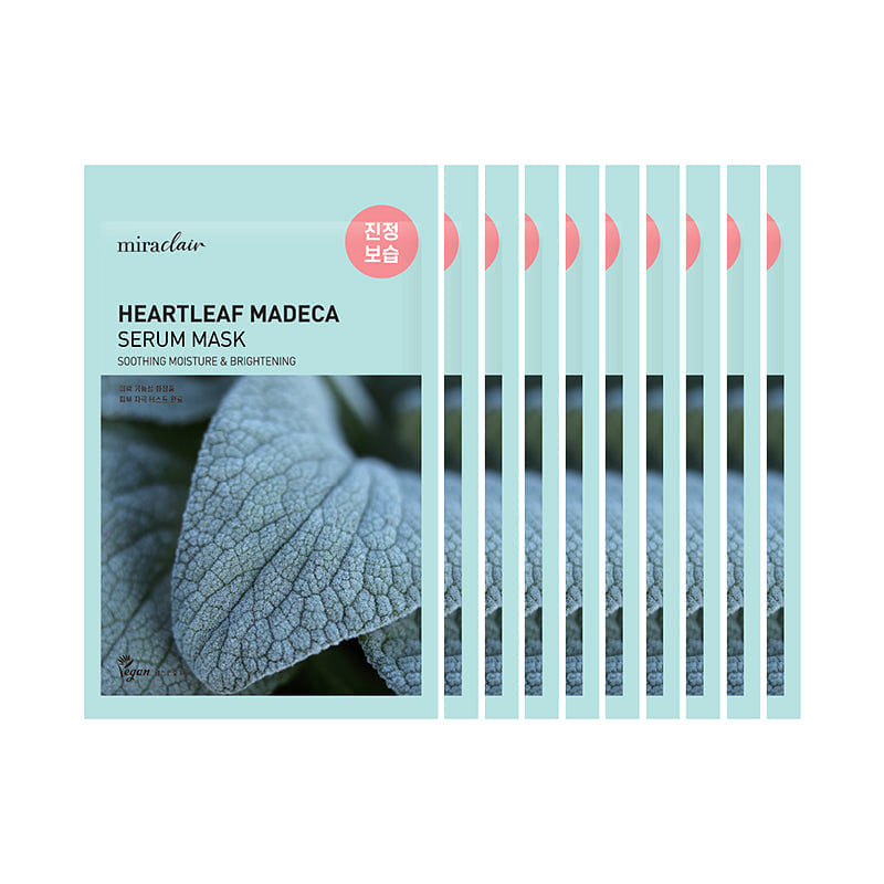 Miraclair Heartleaf Madeca Serum Mask 10 Pack 1 each