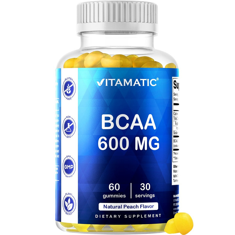 BCAA  600mg - 60 Vegan Pectin Based Gummies