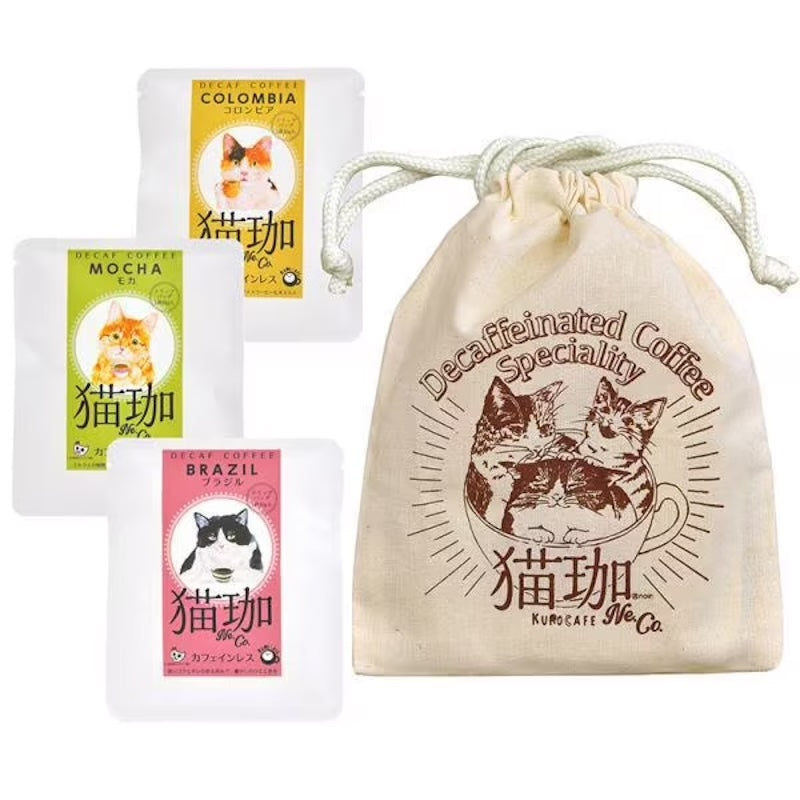 Noin Neko Decaf Drip Set, 1bagx3type (10gx3) 1 each