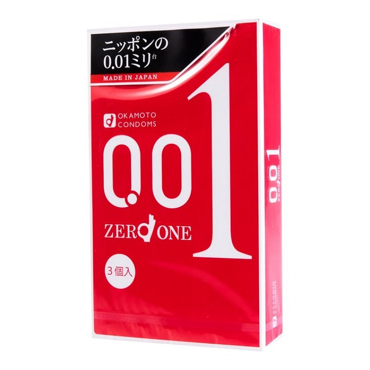 OKAMOTO 001抗敏聚氨酯超薄安全避孕套3枚