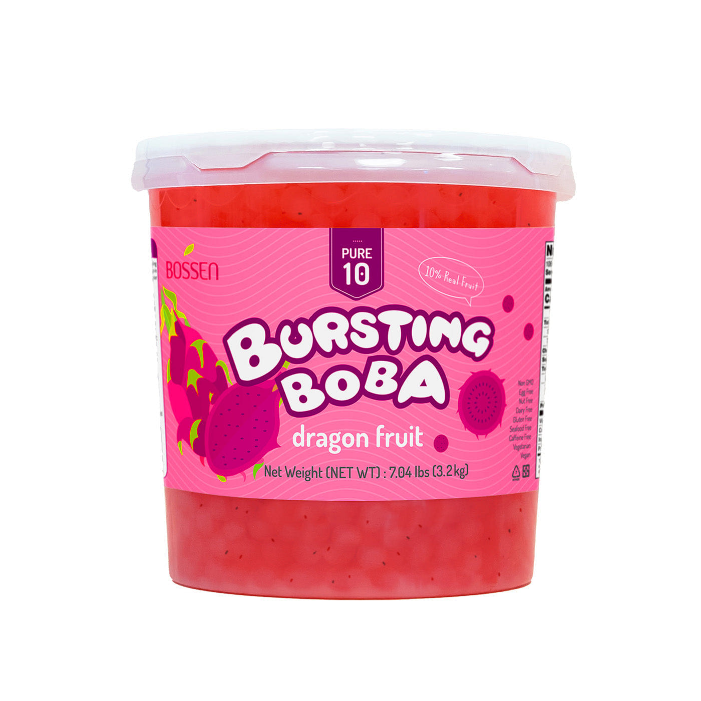 Bossen Dragon Fruit Bursting Boba Pure10 7.04 lb