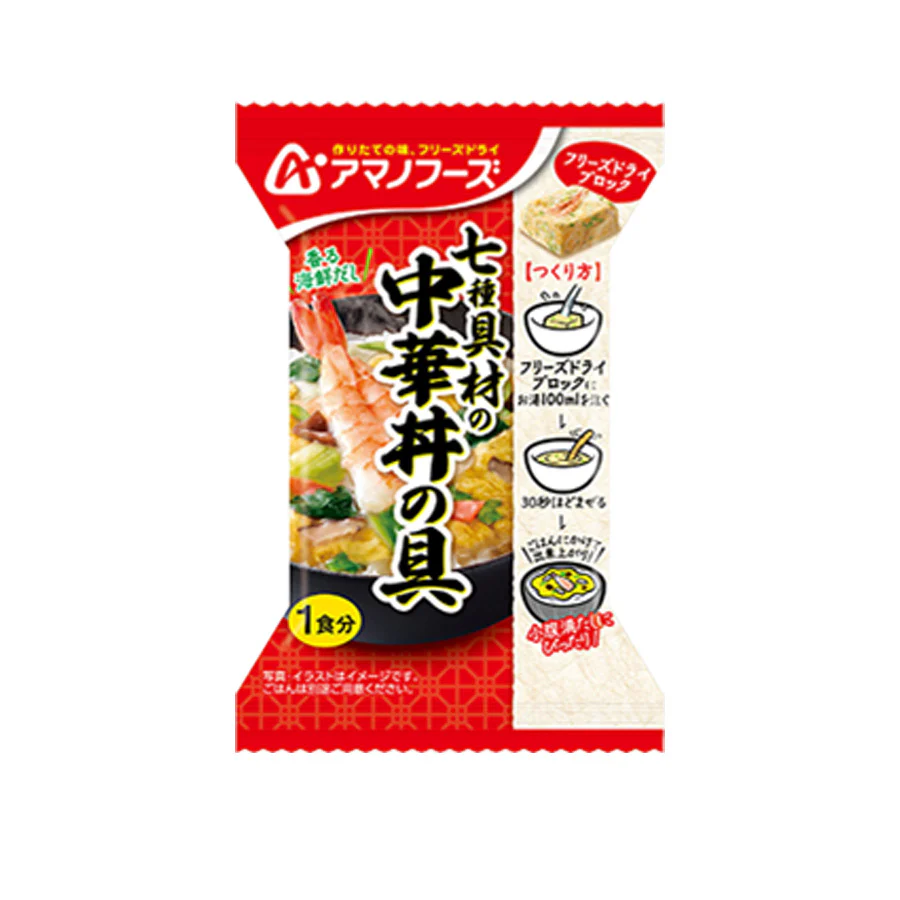 凍乾中國海鮮米食品 AMANO 17g 1 份
