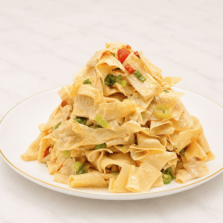 Bean Curd Sheets with Scallion Oil