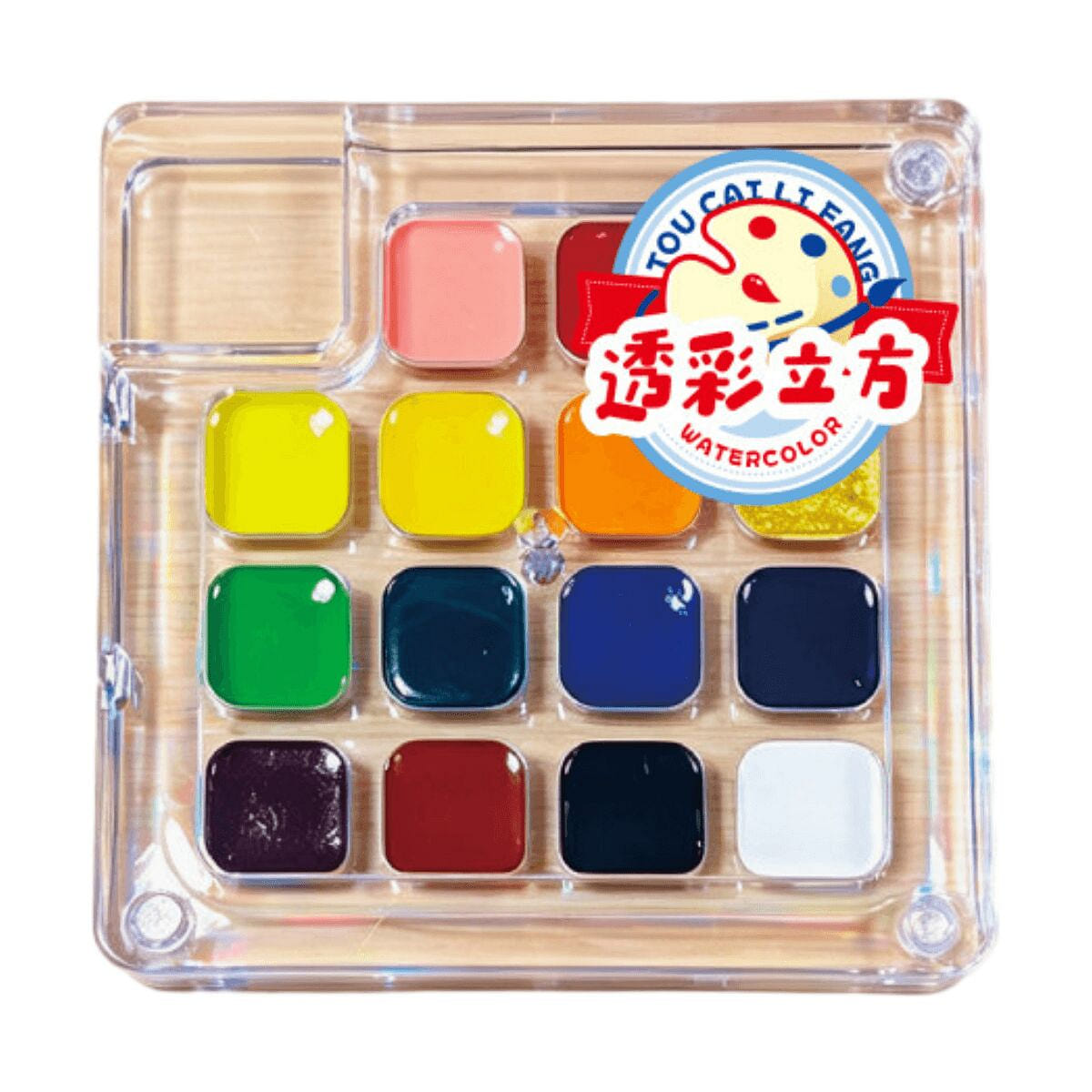 Transparent Color Cube 15-color 0.5ml Per Color 1 count