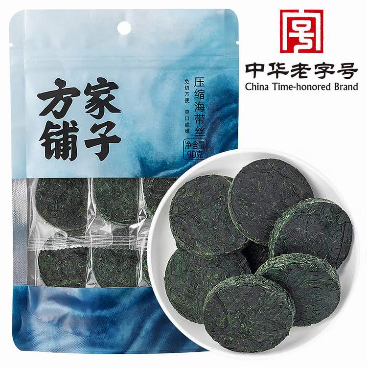 方家铺子 压缩海带丝 15g*6片 90 克