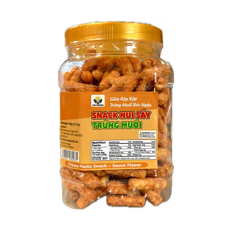 Tri Foods Crispy Pasta Snack Sauce Flavor 500g 1 bottle