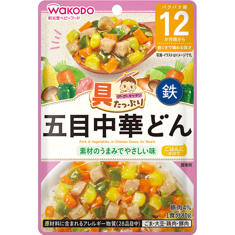 和光堂 食材满满 宝宝辅食中华丼 80g
