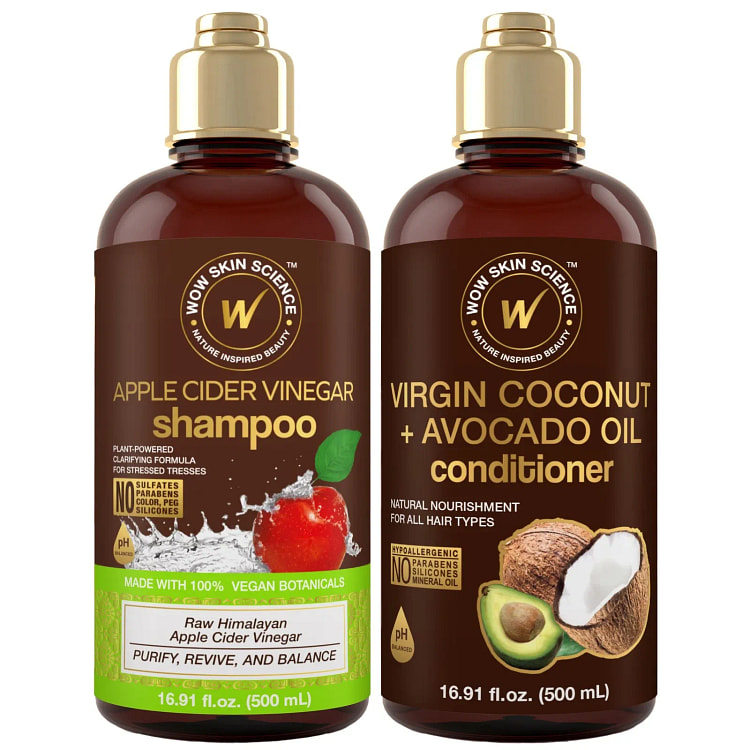 WOW Science Apple Cider Shampoo & Conditioner 16.91 fl.oz