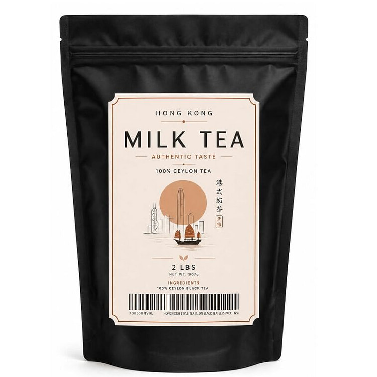正宗港式奶茶特调拼配茶散装茶叶 2磅全新包装带拉链 2 磅