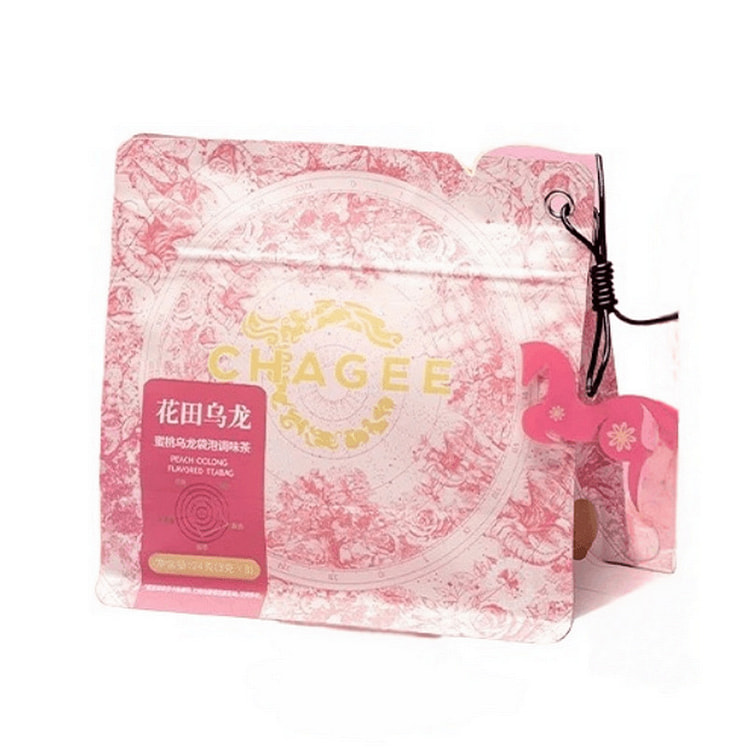 霸王茶姬 花田乌龙 蜜桃乌龙原叶袋泡茶 24g 1 盒