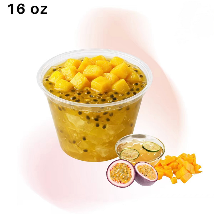 Mango Passion Fruit Lemon Aiyu Dessert Cup 16oz 1 each