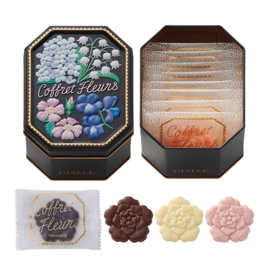 モロゾフ バレンタイン限定 花モチーフ チョコレート詰め合わせ 8個 1