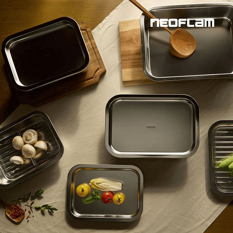 Neoflam 304不锈钢食品容器托盘 1 盒