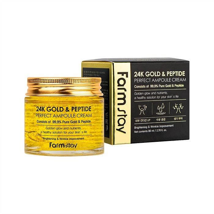 FarmStay 24k Gold & Peptide Perfect Ampoule Cream 80 ml