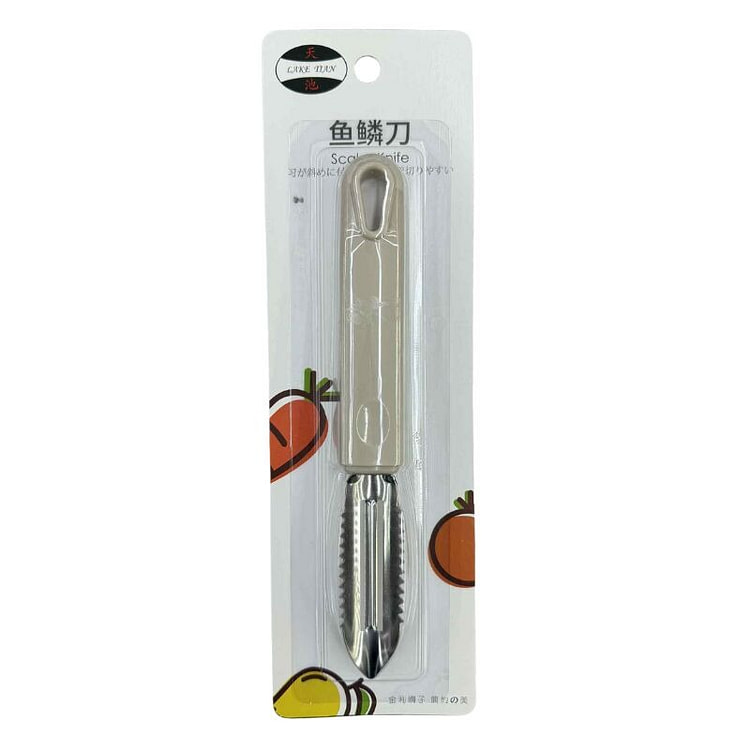 LakeTian Plastic-Handled Peeler & Scaler Knife