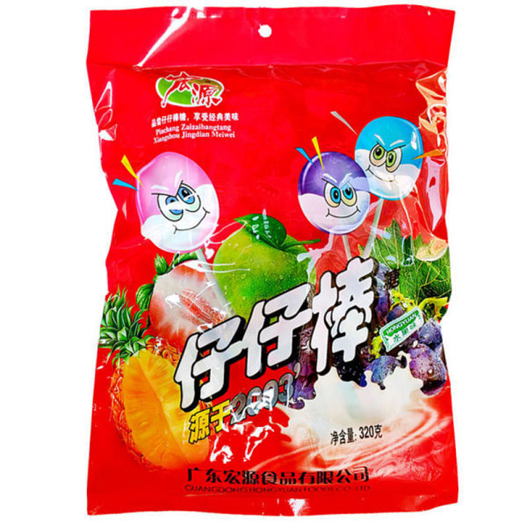 宏源仔仔棒糖水果味棒棒糖混合口味320g