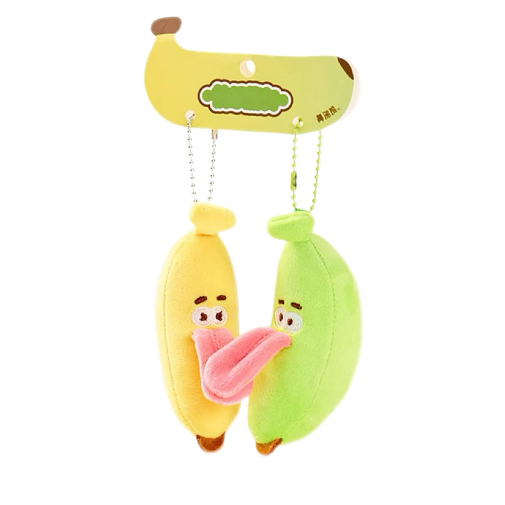 The Green Party Banana Pendant Plush Toy – Banana 1 count