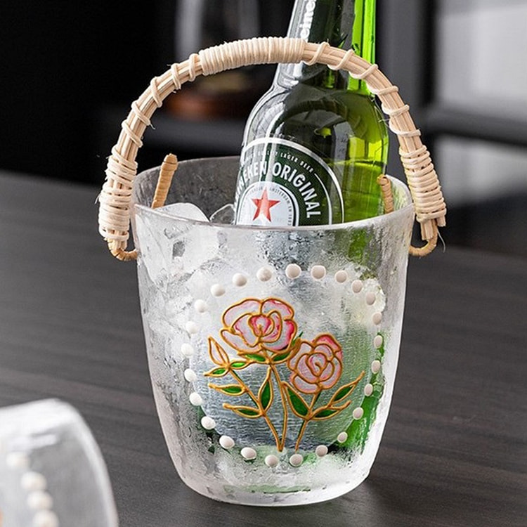 花卉水果篮冰啤酒桶 适合家庭户外 A1