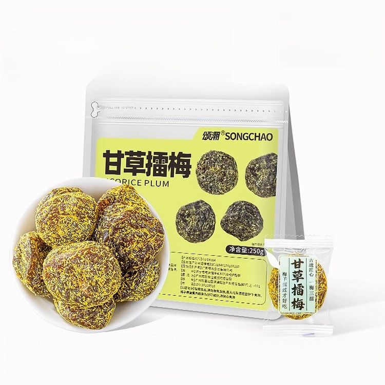 颂潮甘草擂梅250g*1袋 250 克