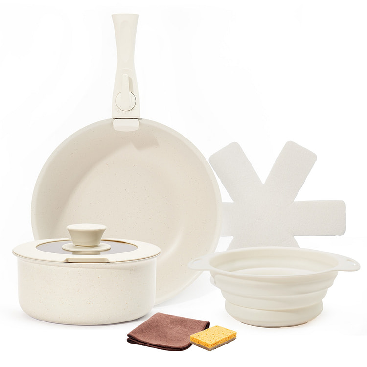 8pcs Nonstick Cookware SetPans And Pots Set