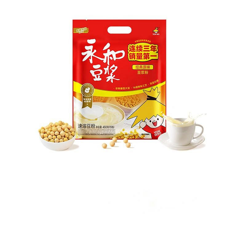 Yonghe soybean milk 450g classic original flavor 450 g