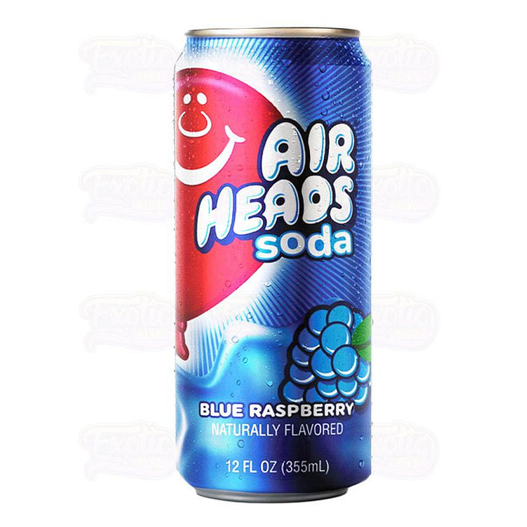 Airheads Soda Blue Raspberry 12oz Can 1 each
