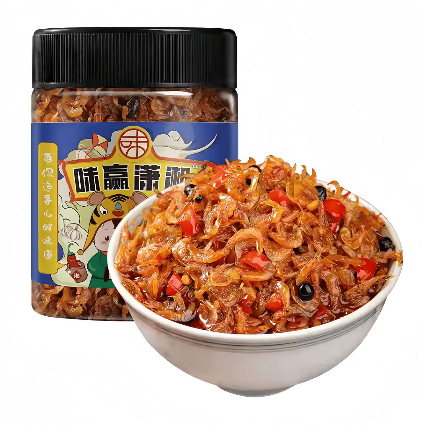 湖南特产香辣虾酱拌饭拌面瓶装辣椒酱280克*1瓶 280 克
