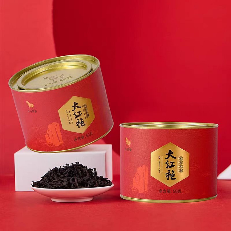 八马茶业武夷山岩茶大红袍茶叶50g/罐乌龙茶叶